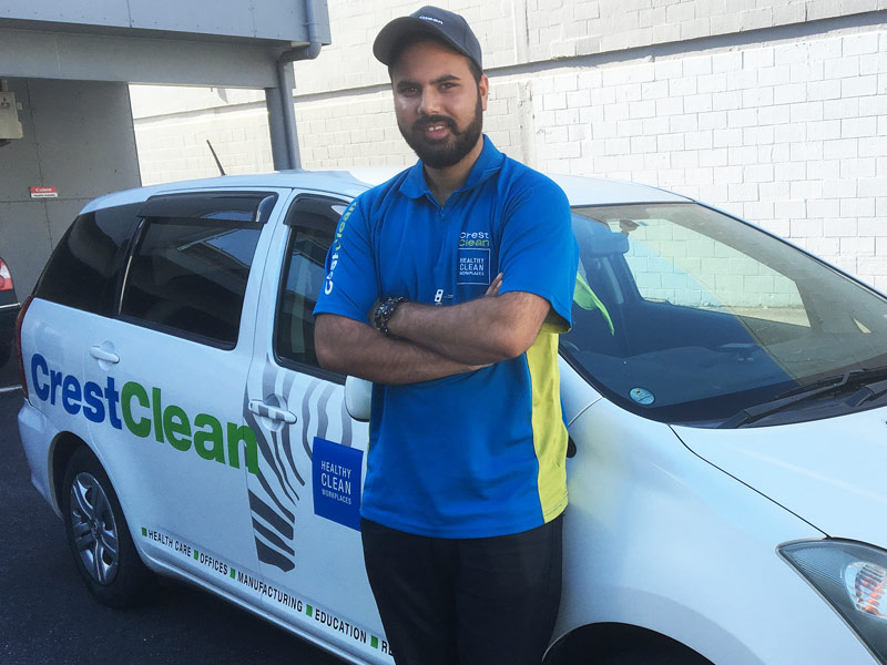 Jobanpreet Singh says it’s important to keep your car clean. 