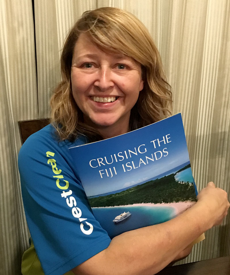 Julie Ashton can’t believe her luck after winning a trip to Fiji.