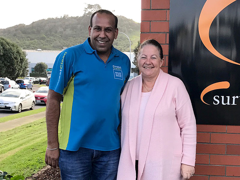 Kamal Singh with Tanya Eyre at RFD Limited. 