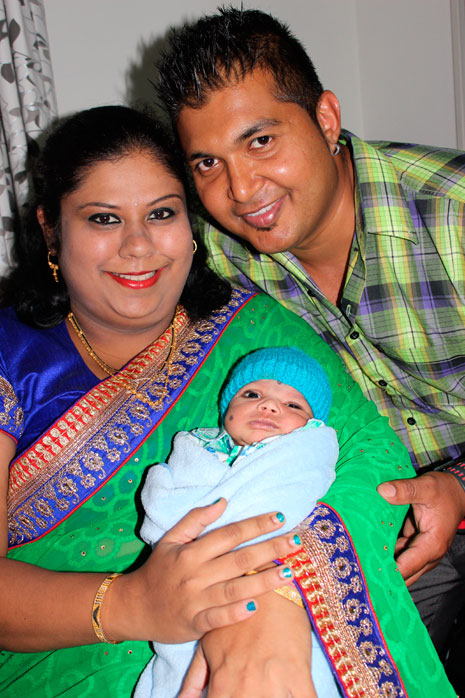 Proud first time parents and CrestClean Auckland West franchisees Payal Kumar and Atish Lal are enjoying every moment they spend with their son Ayaan Lal.
