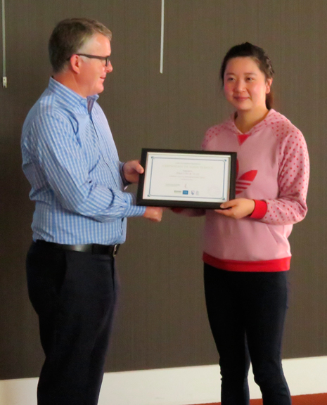 Kiko Li received her five year Long Service Award.