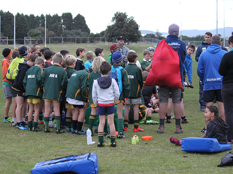 The final CrestClean LeslieRugby Junior Rugby Coaching Programme session was held at Mt Maunganui Sports Club.