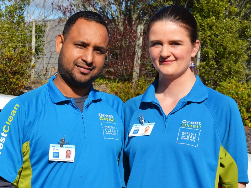 Happy Singh and Anne McKibben-Singh have a CrestClean Franchise in Nelson.