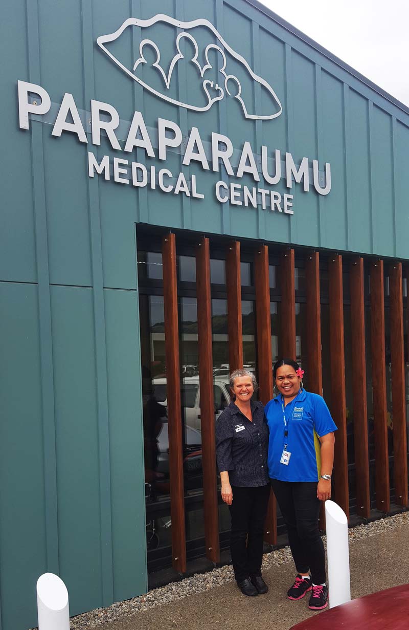 Franchisee Meleka Luli prides herself on high standards. She is seen with Brenda McRae, Practice Manager at Paraparaumu Medical Centre.