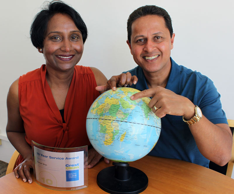 Rakesh Bhan and his wife Mohini are planning a trip to the Holy Land after receiving a $2000 travel voucher from Crest.