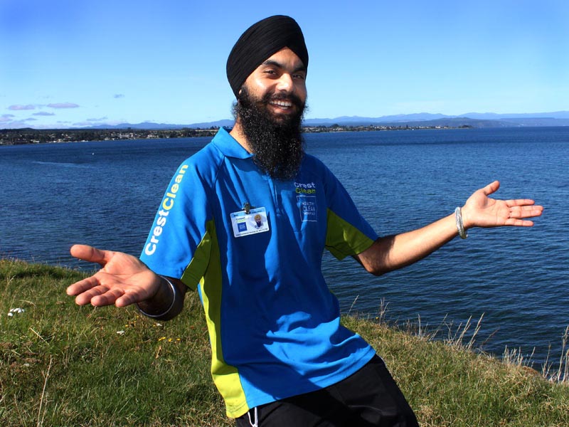Kamal Singh loves working in picturesque Taupo where he’s tripled the size of his business.