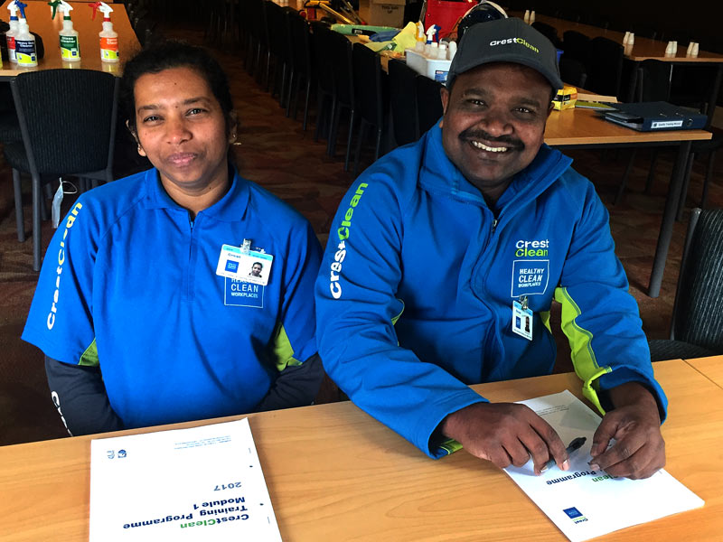 Nalin and Nadeesha Dissanayake are two new faces in CrestClean’s Christchurch team. 