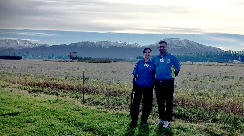 Sandeep and Richa love the views of the South Canterbury township as they go about their daily work.