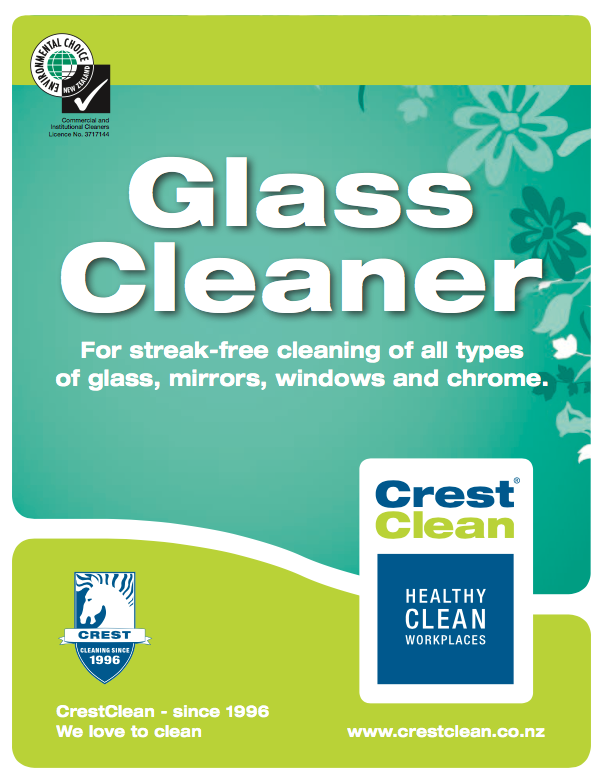 One of the range of CrestClean’s five janitorial products that has gained Environmental Choice New Zealand compliance