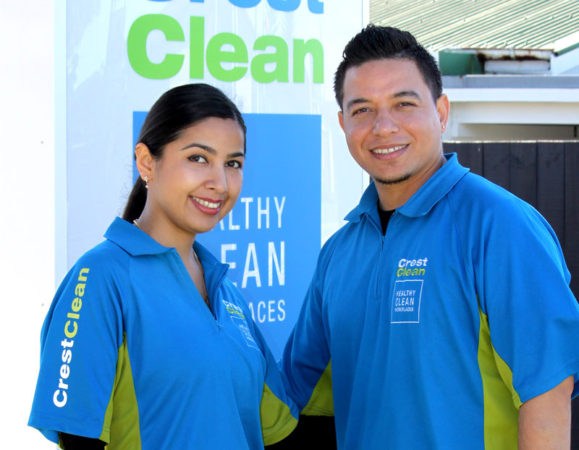 600th: CrestClean newbies Vrinda Nautiyal and Sandeep Sharma started in Taranaki in June this year.