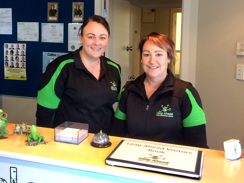 Stacey Mangin and Kaylene Hindson are delighted with the cleaning at Leap Ahead Preschool in Methven.