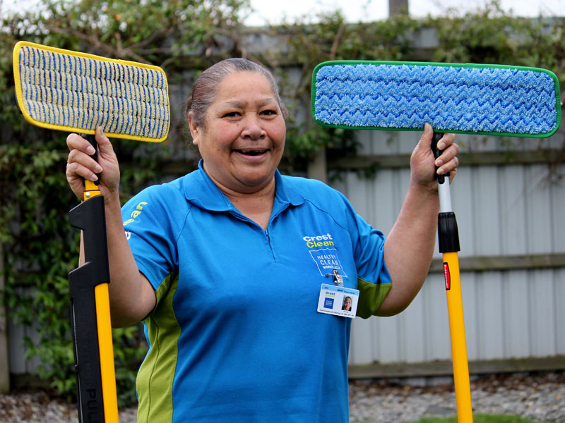 Sina Esau loves having her own cleaning business and says buying a CrestClean franchise has totally changed her life.