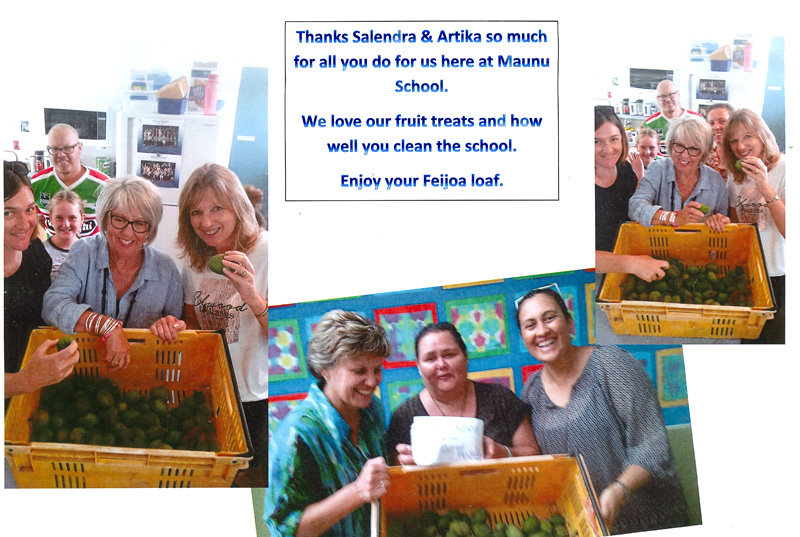 Maunu School.staff sent a pictorial ‘thank you’ card to Salendra and Artika.