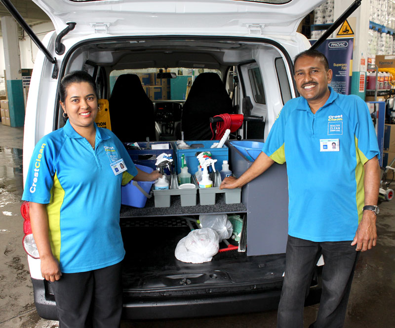 Sushma Wati and Sunil Chand have a tidy fit out of their vehicle.