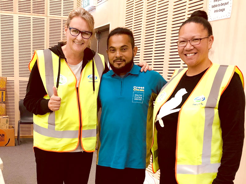 Aznayne Ali helping out at the school’s gala day. 